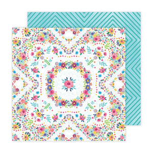 American Crafts Papers - Paige Evans - Blooming Wild - 14 - 2 Sheets