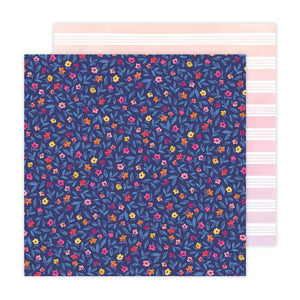 American Crafts Papers - Paige Evans - Blooming Wild - 19 - 2 Sheets