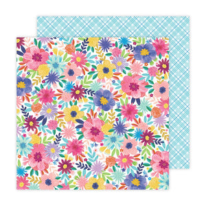 American Crafts Papers - Paige Evans - Blooming Wild - 24 - 2 Sheets