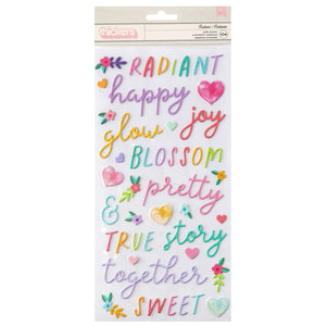 American Crafts Thickers - Paige Evans - Blooming Wild - Radiant
