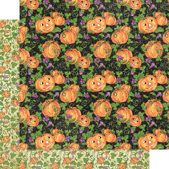 Graphic 45 Papers - Charmed - Hey Pumpkin - 2 Sheets