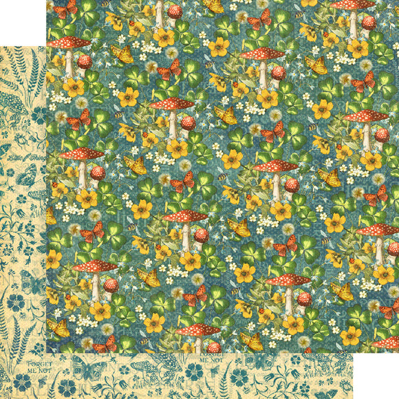 Graphic 45 Papers - Little Things - Lazy Daisy - 2 Sheets