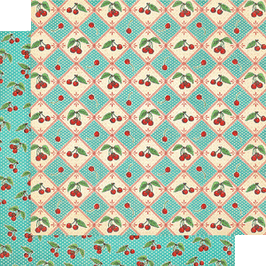 Graphic 45 Papers - Life's a Bowl of Cherries - Cherry On Top - 2 Sheets