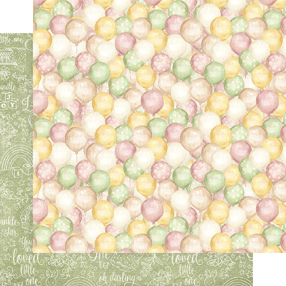 Graphic 45 Papers - Little One - Balloon Bouquet - 2 Sheets