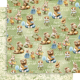 Graphic 45 Papers - Hip Hip Hooray - Friends Forever - 2 Sheets