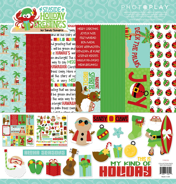 Photo Play Collection Kit - Seaside Holiday Greetings