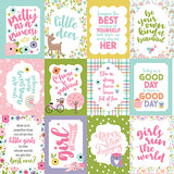 Echo Park Cut-Outs - All About a Girl - 3x4 Journaling Cards