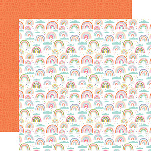 Echo Park Papers - All About a Girl - Colorful Skies - 2 Sheets