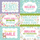 Echo Park Cut-Outs - All About a Girl - 6x4 Journaling Cards