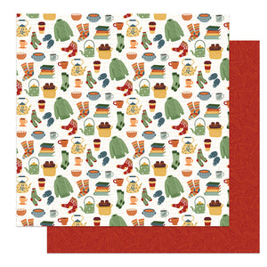 Photo Play Papers - Autumn Greetings - Snuggle Up - 2 Sheets