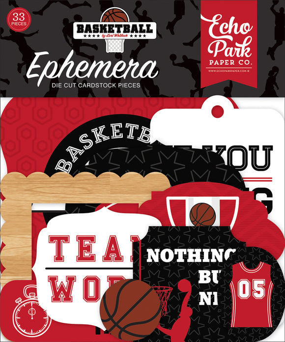 Echo Park Ephemera Die-Cuts - Basketball