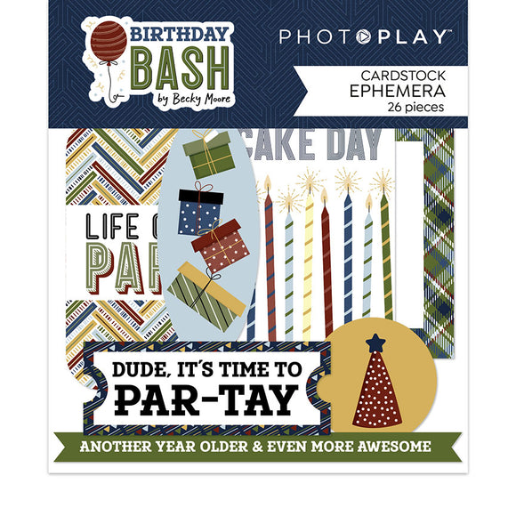 Photo Play Ephemera Die Cuts - Birthday Bash