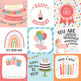 Echo Park Cut-Outs - Birthday Girl - 4x4 Journaling Cards