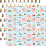 Echo Park Papers - Birthday Girl - Party Animals - 2 Sheets