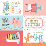 Echo Park Cut-Outs - Birthday Girl - 6x4 Journaling Cards