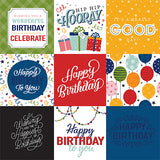 Echo Park Cut-Outs - Birthday Salutations - 4x4 Journaling Cards