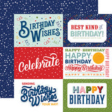 Echo Park Cut-Outs - Birthday Salutations - 6x4 Horizontal Journaling Cards