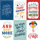 Echo Park Cut-Outs - Birthday Salutations - 4x6 Vertical Journaling Cards