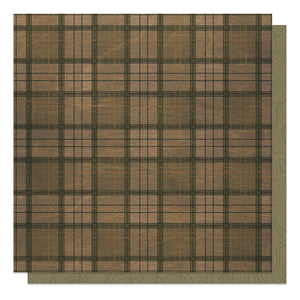 Photo Play Papers - The Brave - Military Plaid - 2 Sheets