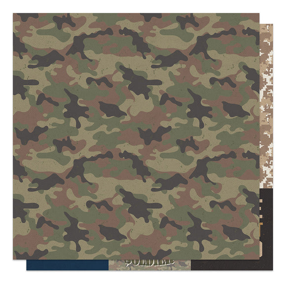 Photo Play Papers - The Brave - Camo - 2 Sheets