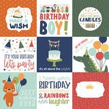 Echo Park Cut-Outs - A Birthday Wish - Boy - 4x4 Journaling Cards