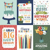 Echo Park Cut-Outs - A Birthday Wish - Boy - 4x6 Journaling Cards