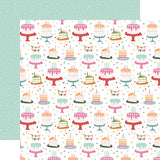 Echo Park Papers - A Birthday Wish - Girl - Birthday Girl Cake - 2 Sheets