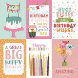 Echo Park Cut-Outs - A Birthday Wish - Girl - 4x6 Journaling Cards
