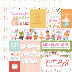 Echo Park Cut-Outs - A Birthday Wish - Girl - Multi Journaling Cards
