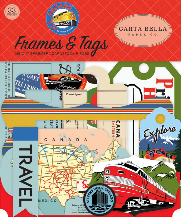 Carta Bella Frames & Tags Die-Cuts - All Aboard