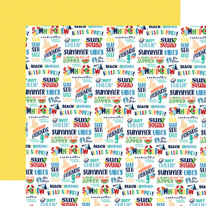 Carta Bella Papers - Beach Party - Summer Vibes - 2 Sheets