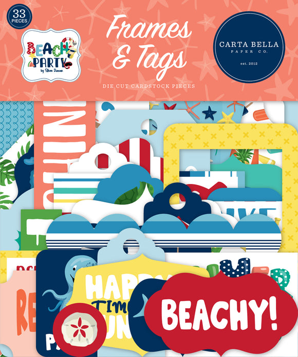 Carta Bella Frames & Tags Die-Cuts - Beach Party
