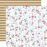 Carta Bella Papers - Deep Blue Sea - Anchors Aweigh - 2 Sheets