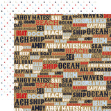 Carta Bella Papers - Deep Blue Sea - Ahoy Mates - 2 Sheets