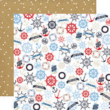 Carta Bella Papers - Deep Blue Sea - Bon Voyage - 2 Sheets