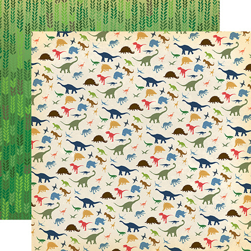Carta Bella Papers - Dinosaurs - I Love Dinosaurs - 2 Sheets