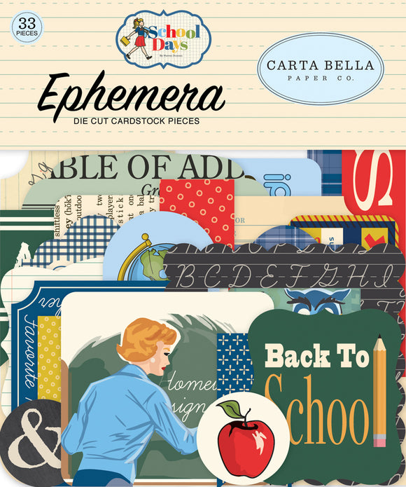 Carta Bella Ephemera Die-Cuts - School Days