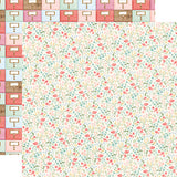 Carta Bella Papers - Farmhouse Market - Antique Floral - 2 Sheets
