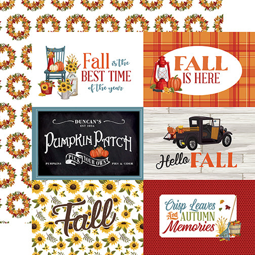 Carta Bella Cut-Outs - Fall Fun - 6x4 Horizontal Journaling Cards