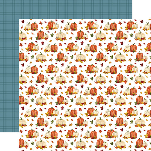 Carta Bella Papers - Fall Fun - Pumpkin Spice - 2 Sheets