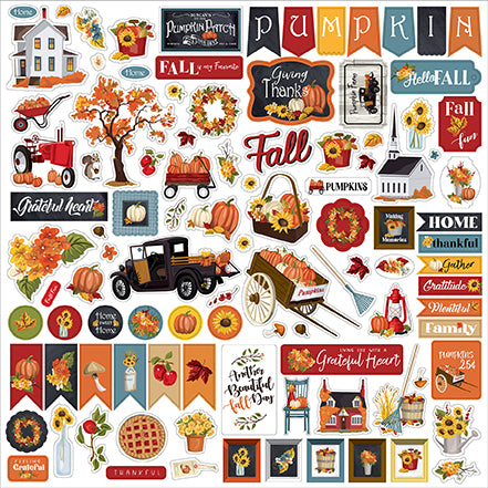 Carta Bella 12x12 Cardstock Stickers - Fall Fun