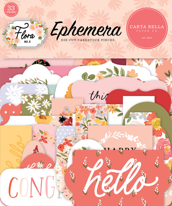 Carta Bella Ephemera Die-Cuts - Flora No. 5