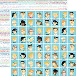 Carta Bella Papers - Family Night - Faces - 2 Sheets