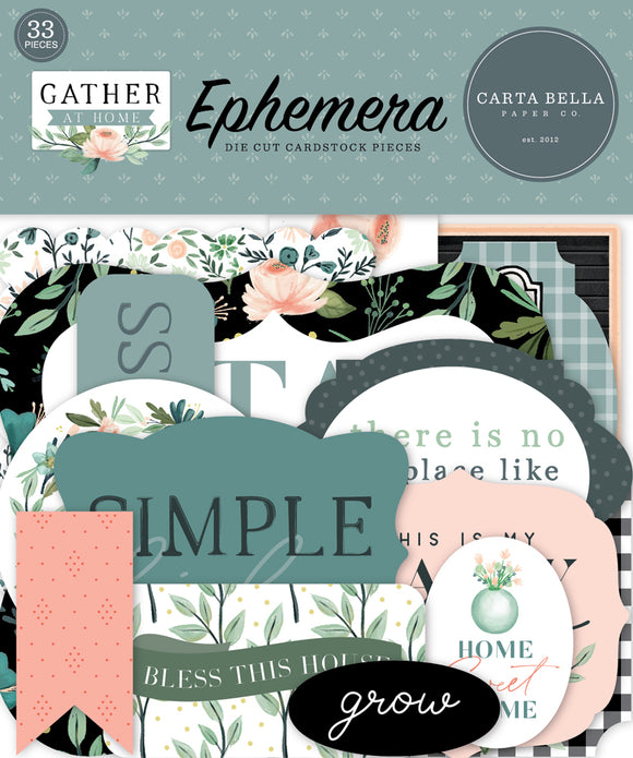 Carta Bella Ephemera Die-Cuts - Gather At Home