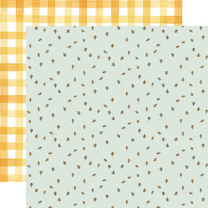 Carta Bella Papers - Homemade - Bumblebees - 2 Sheets