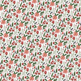 Carta Bella Papers - Home for Christmas - Christmas Farm Floral - 2 Sheets