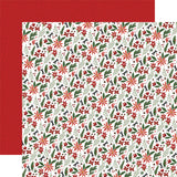 Carta Bella Papers - Home for Christmas - Christmas Farm Floral - 2 Sheets