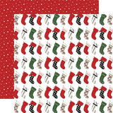 Carta Bella Papers - Home for Christmas - Stockings Were Hung - 2 Sheets