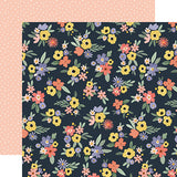 Carta Bella Papers - Here, There and Everywhere - Bright Floral - 2 Sheets