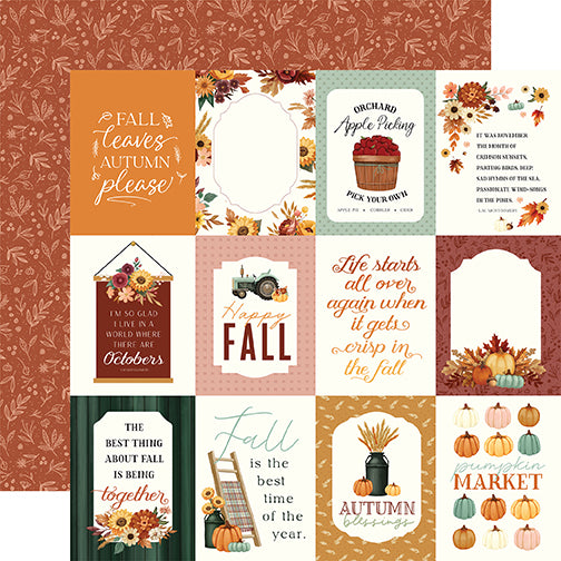 Carta Bella Cut-Outs - Harvest - 3x4 Journaling Cards